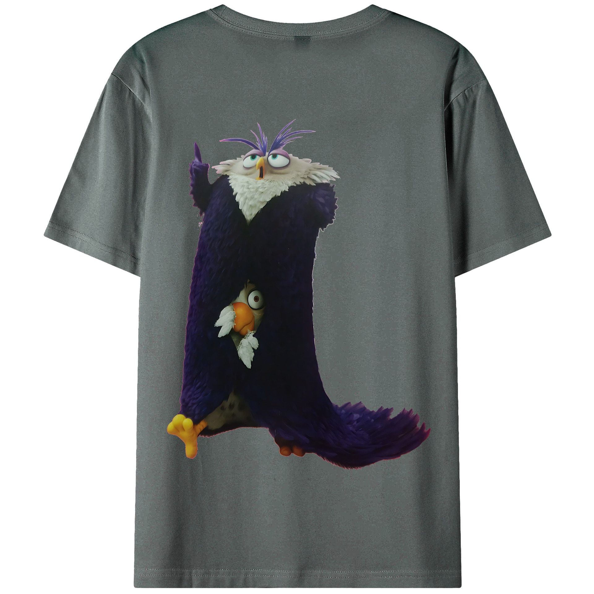 （画像用） Angry Birds アングリーバード 綿100％半袖Tシャツ（背面プリント）